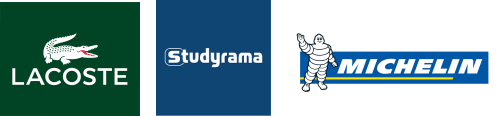 Ils organisent leurs événement au Cube : Lacost, Studyrama, Michelin.
